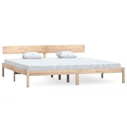 vidaXL Bed Frame | Pine | Solid pinewood | Super King | Durable | Bed Frame