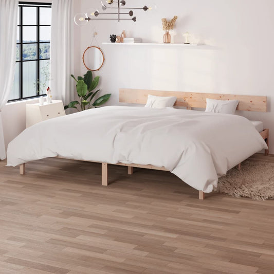 vidaXL Bed Frame | Pine | Solid pinewood | Super King | Durable | Bed Frame