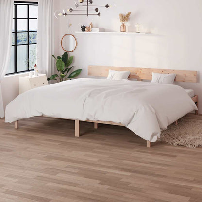 vidaXL Bed Frame | Natural wood | Solid pine wood (untreated) | Double |  Tough