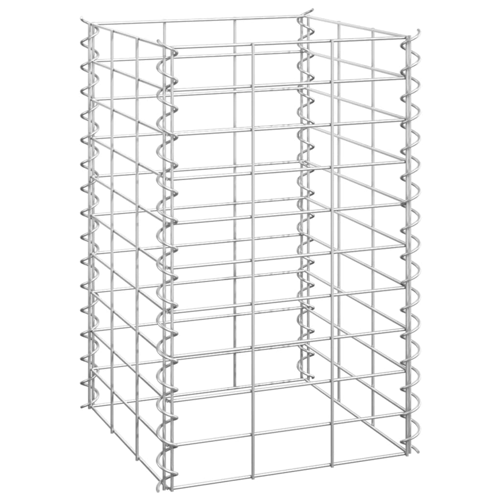 vidaXL Gabion Raised Beds 3 pcs 30x30x50 cm Iron