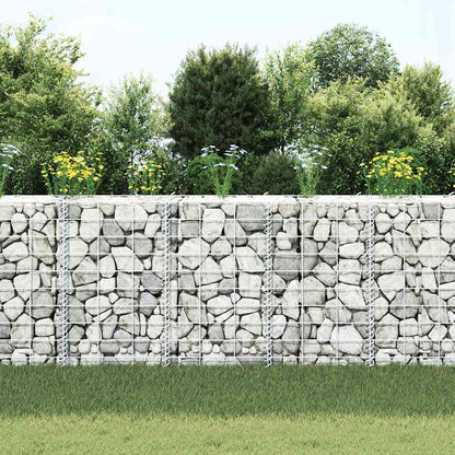 vidaXL Gabion Raised Bed | Silver | Iron | 30x30x50 cm | Heavy Weight Endurance