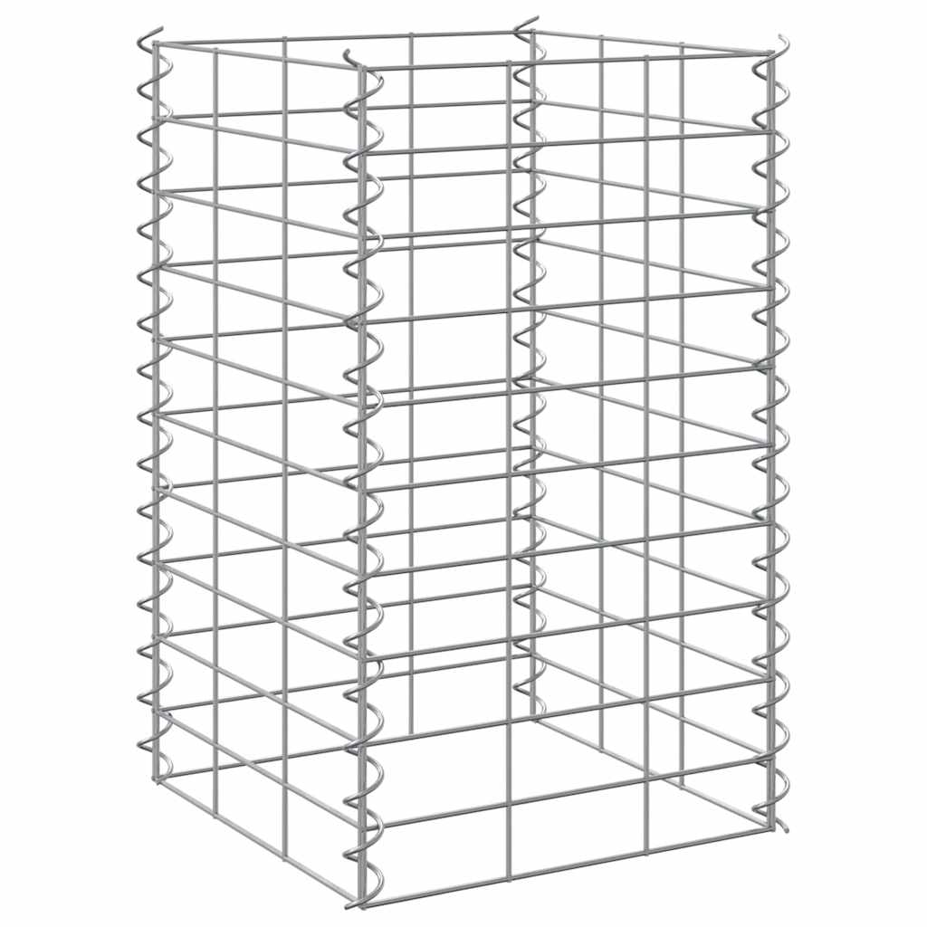 vidaXL Gabion Raised Beds 3 pcs 30x30x50 cm Iron