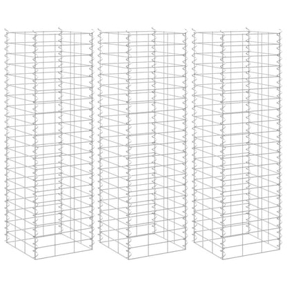 vidaXL Gabion Raised Bed | Silver | Iron | Medium | Heavy Duty
