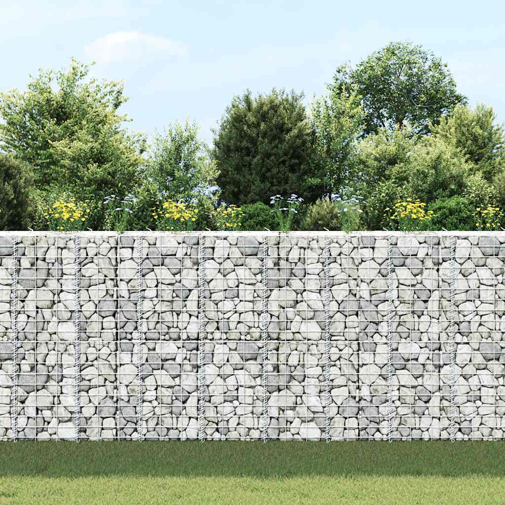 vidaXL Gabion Raised Beds 3 pcs 30x30x100 cm Iron