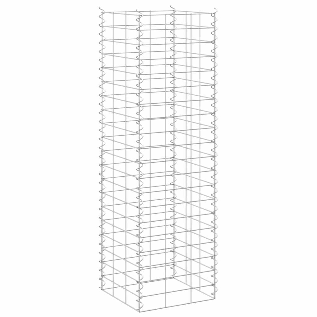vidaXL Gabion Raised Beds 3 pcs 30x30x100 cm Iron