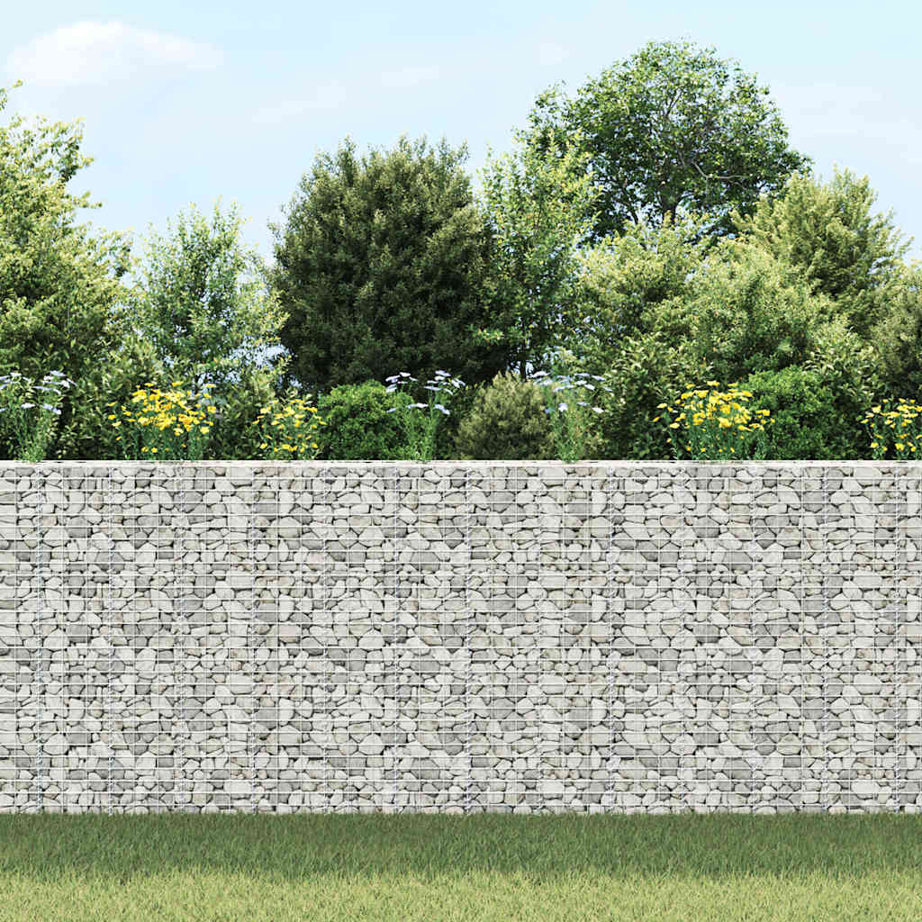 151250 vidaXL Gabion Raised Beds 3 pcs 30x30x150 cm Iron