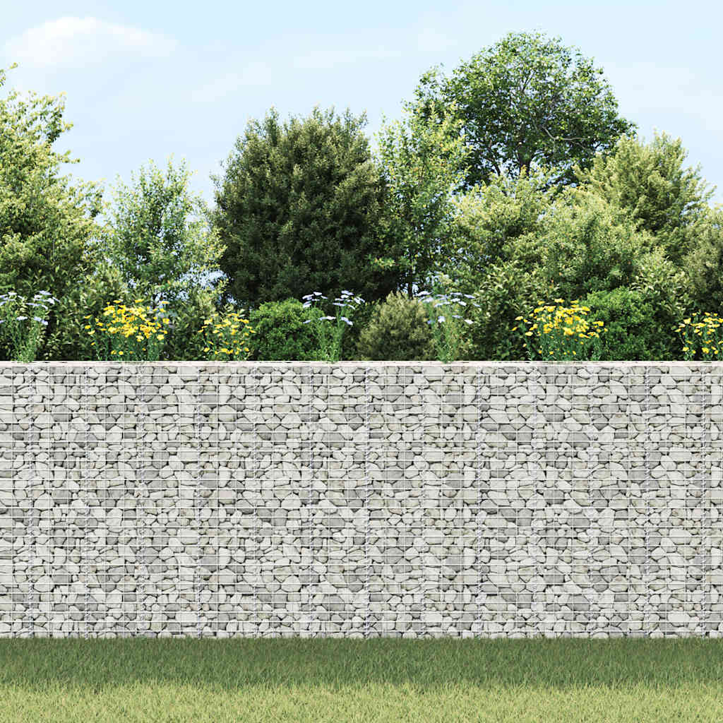 vidaXL Gabion Raised Bed | Silver | Iron | Extra Tall | Gabion Raised Bed