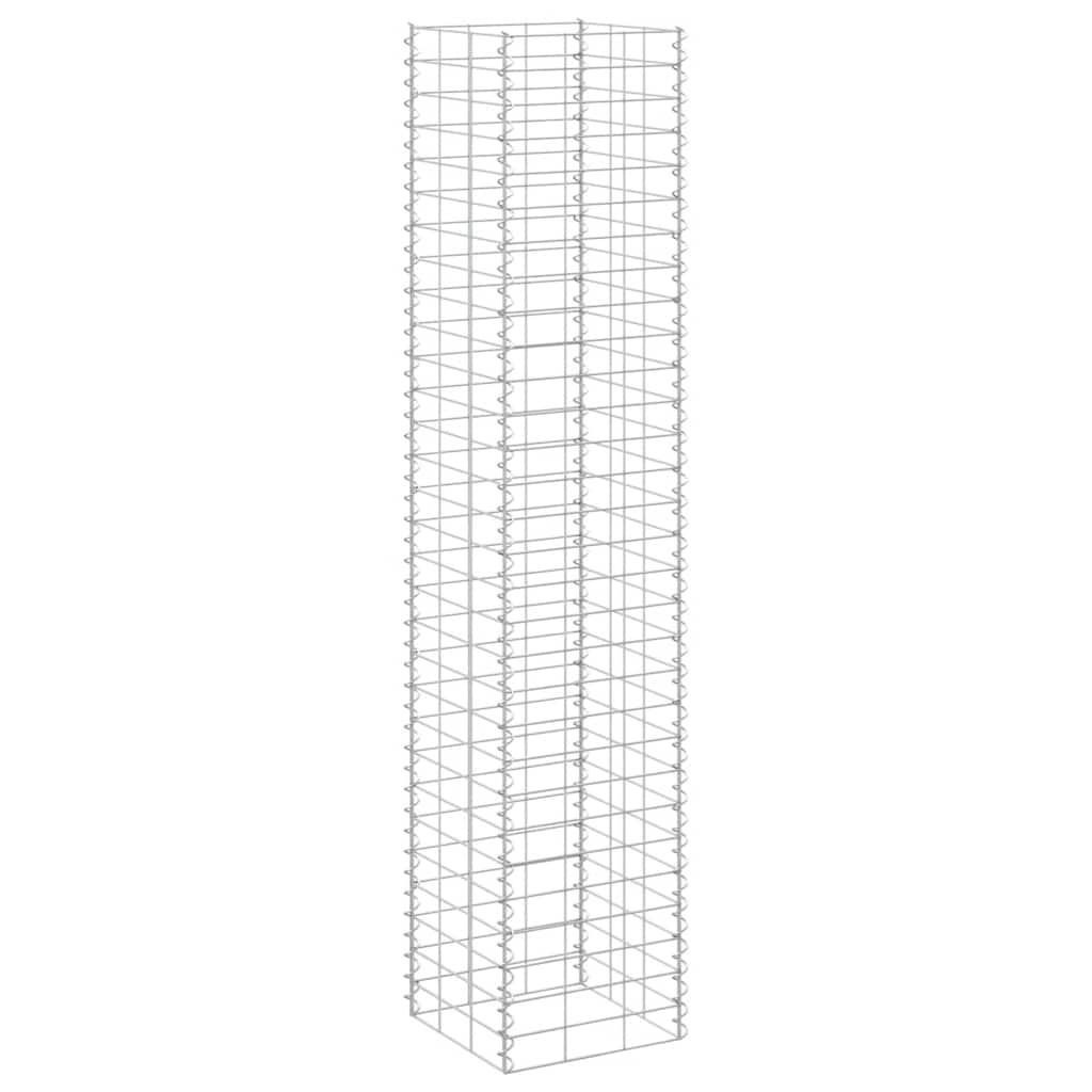 vidaXL Gabion Raised Bed | Silver | Iron | Extra Tall | Gabion Raised Bed