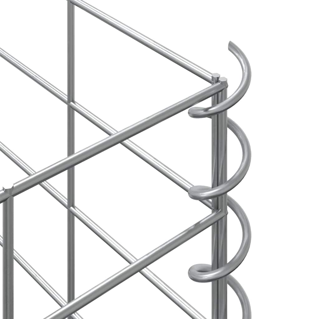 vidaXL Gabion Raised Bed | Silver | Iron | Extra Tall | Gabion Raised Bed