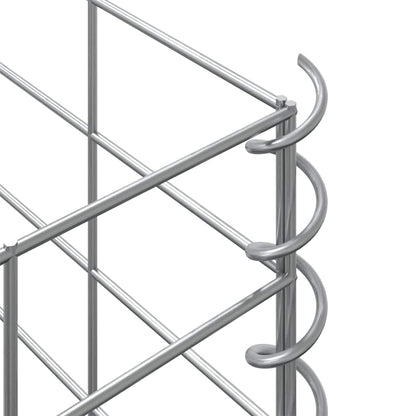 vidaXL Gabion Raised Bed | Silver | Iron | Extra Tall | Gabion Raised Bed