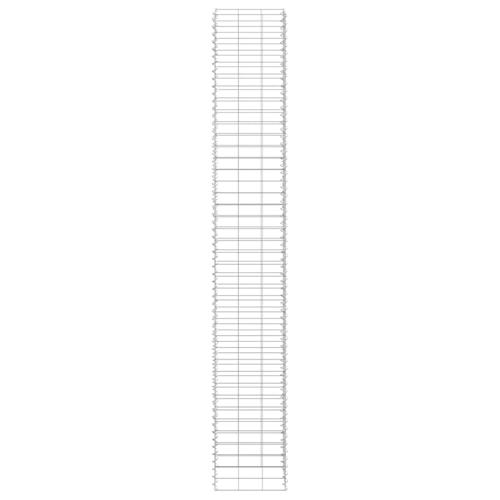 151251 vidaXL Gabion Raised Beds 3 pcs 30x30x200 cm Iron