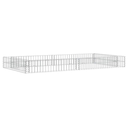 vidaXL Gabion Raised Bed Galvanised Steel 200x100x20 cm