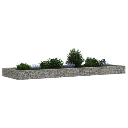 vidaXL Gabion Raised Bed Galvanised Steel 300x100x20 cm