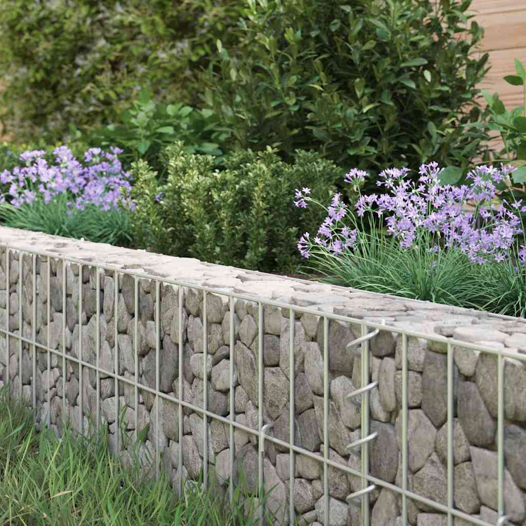 vidaXL Gabion Raised Bed | Silver | Galvanised Steel | Large