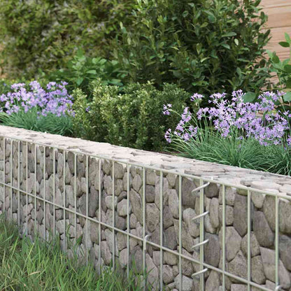 vidaXL Gabion Raised Bed | Silver | Galvanised Steel | Large