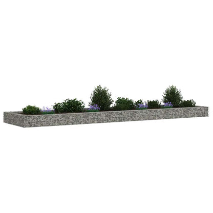 vidaXL Gabion Raised Bed | Silver | Galvanised Steel | Large