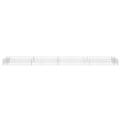 vidaXL Gabion Raised Bed | Silver | Galvanised Steel | Large
