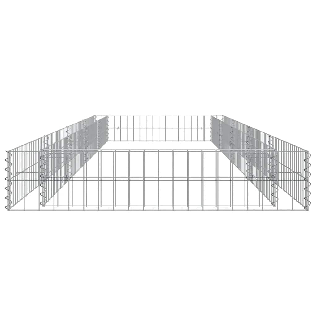 vidaXL Gabion Raised Bed | Silver | Galvanised Steel | Large
