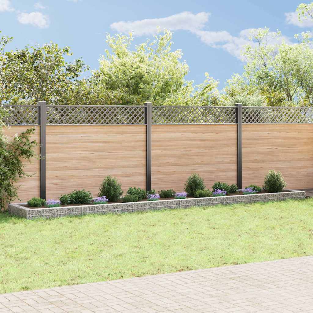 vidaXL Gabion Raised Bed Galvanised Steel 600x100x20 cm