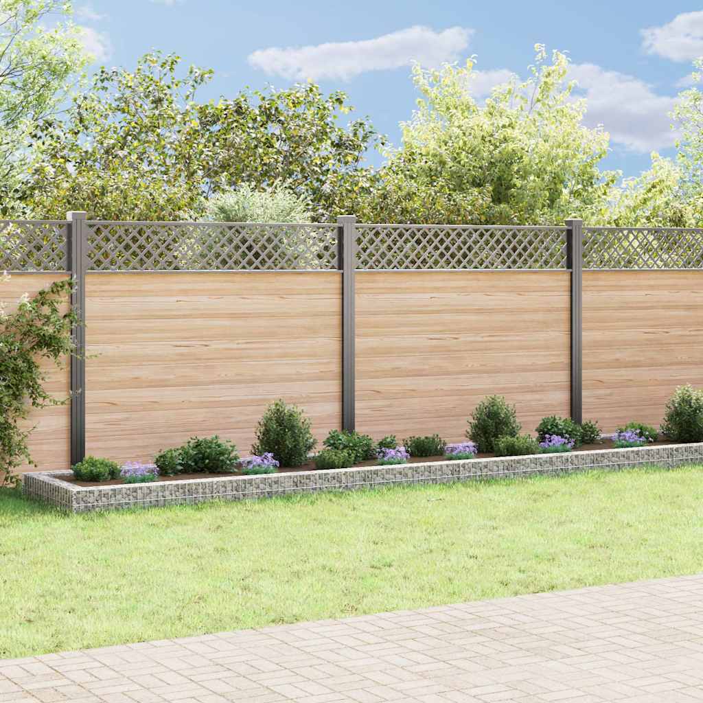 vidaXL Gabion Raised Bed Galvanised Steel 800x100x20 cm