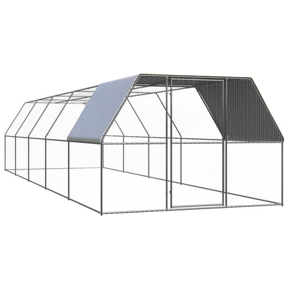 vidaXL Outdoor Chicken Cage 3x10x2 m Galvanised Steel