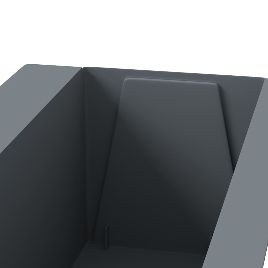 vidaXL Flower Boxes for Euro Pallets 12 pcs Grey 36x13.5x9.5 cm PP