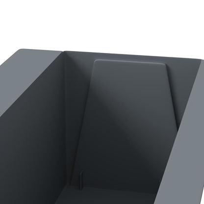 vidaXL Flower Boxes for Euro Pallets 12 pcs Grey 36x13.5x9.5 cm PP