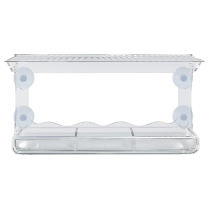 vidaXL Window Bird Feeders 2 pcs Acrylic 30x12x15 cm
