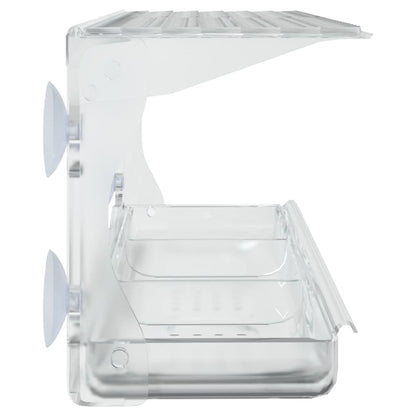 vidaXL Window Bird Feeders 2 pcs Acrylic 30x12x15 cm