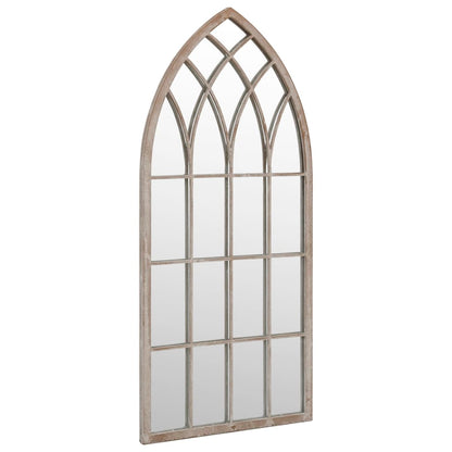 vidaXL Garden Mirror Sand 100x45 cm Iron for Outdoor Use