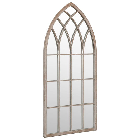 318341 vidaXL Garden Mirror Sand 100x45 cm Iron for Outdoor Use