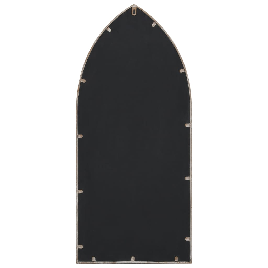 vidaXL Garden Mirror Sand 100x45 cm Iron for Outdoor Use