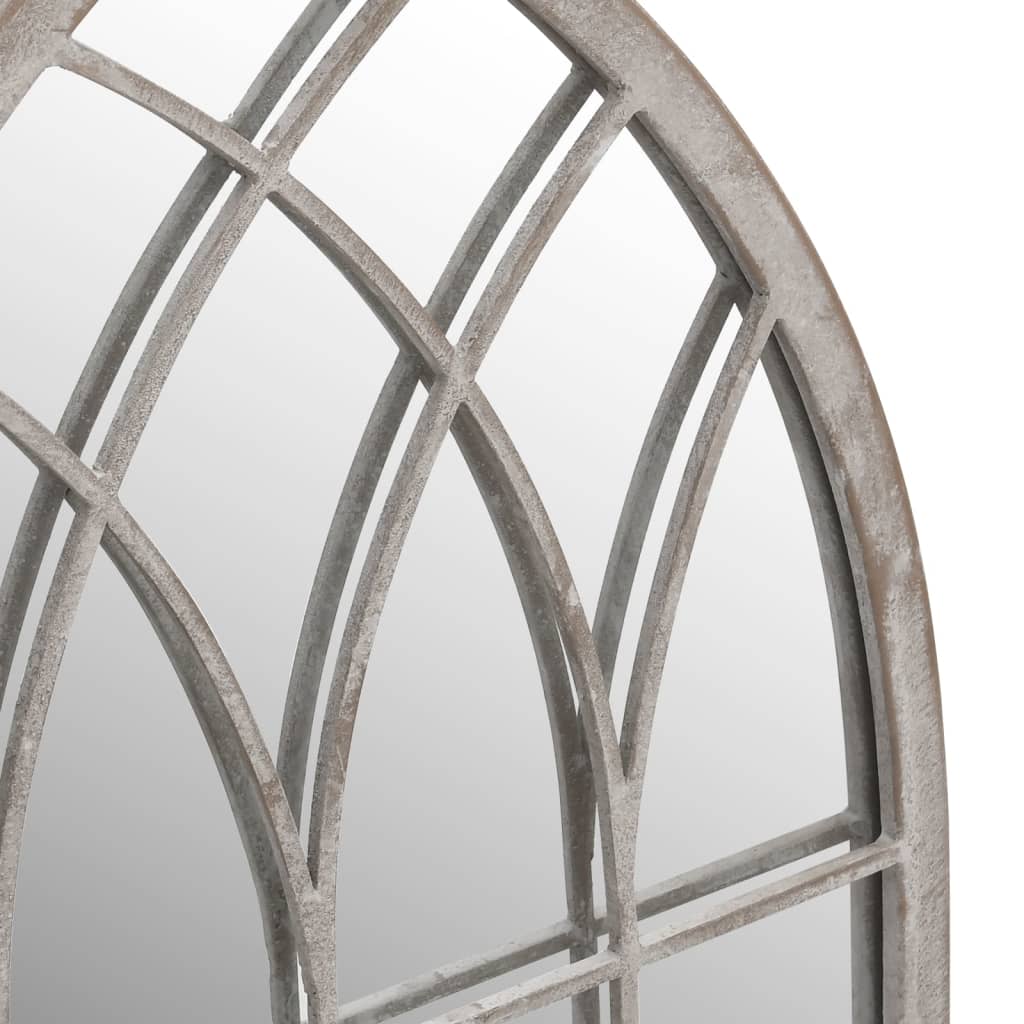vidaXL Garden Mirror Sand 100x45 cm Iron for Outdoor Use