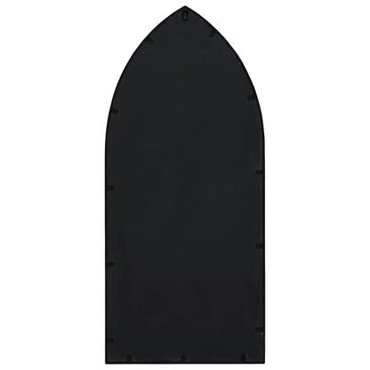 vidaXL Garden Mirror Black 100x45 cm Iron for Outdoor Use