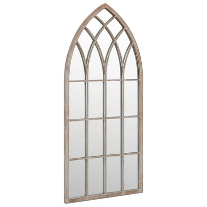 vidaXL Garden Mirror Sand 70x30 cm Iron for Outdoor Use