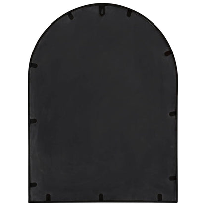 vidaXL Garden Mirror | Black | Iron, Glass | Medium | Decorative Inlays