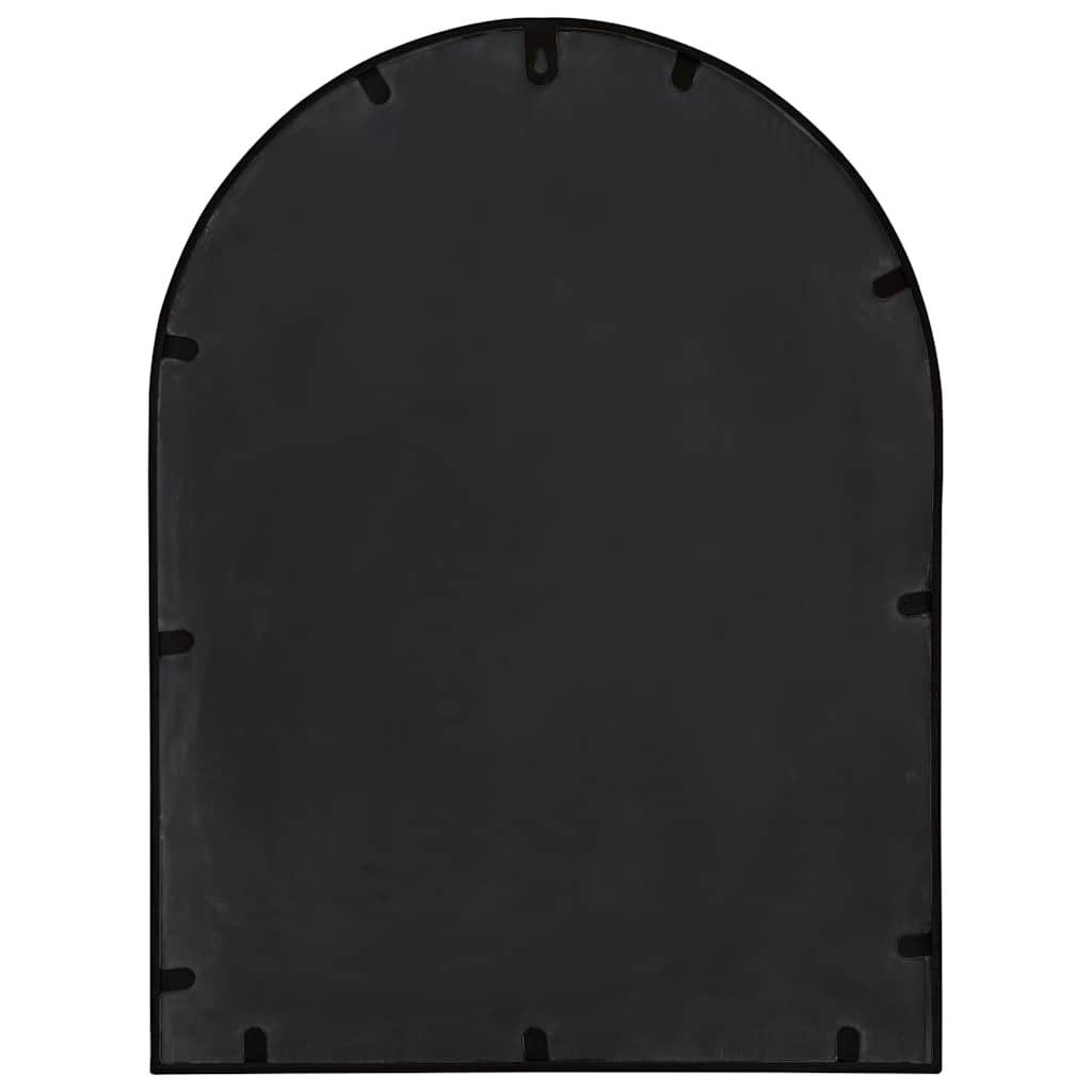 vidaXL Garden Mirror Black 60x45 cm Iron for Outdoor Use