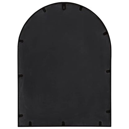 vidaXL Garden Mirror Black 60x45 cm Iron for Outdoor Use