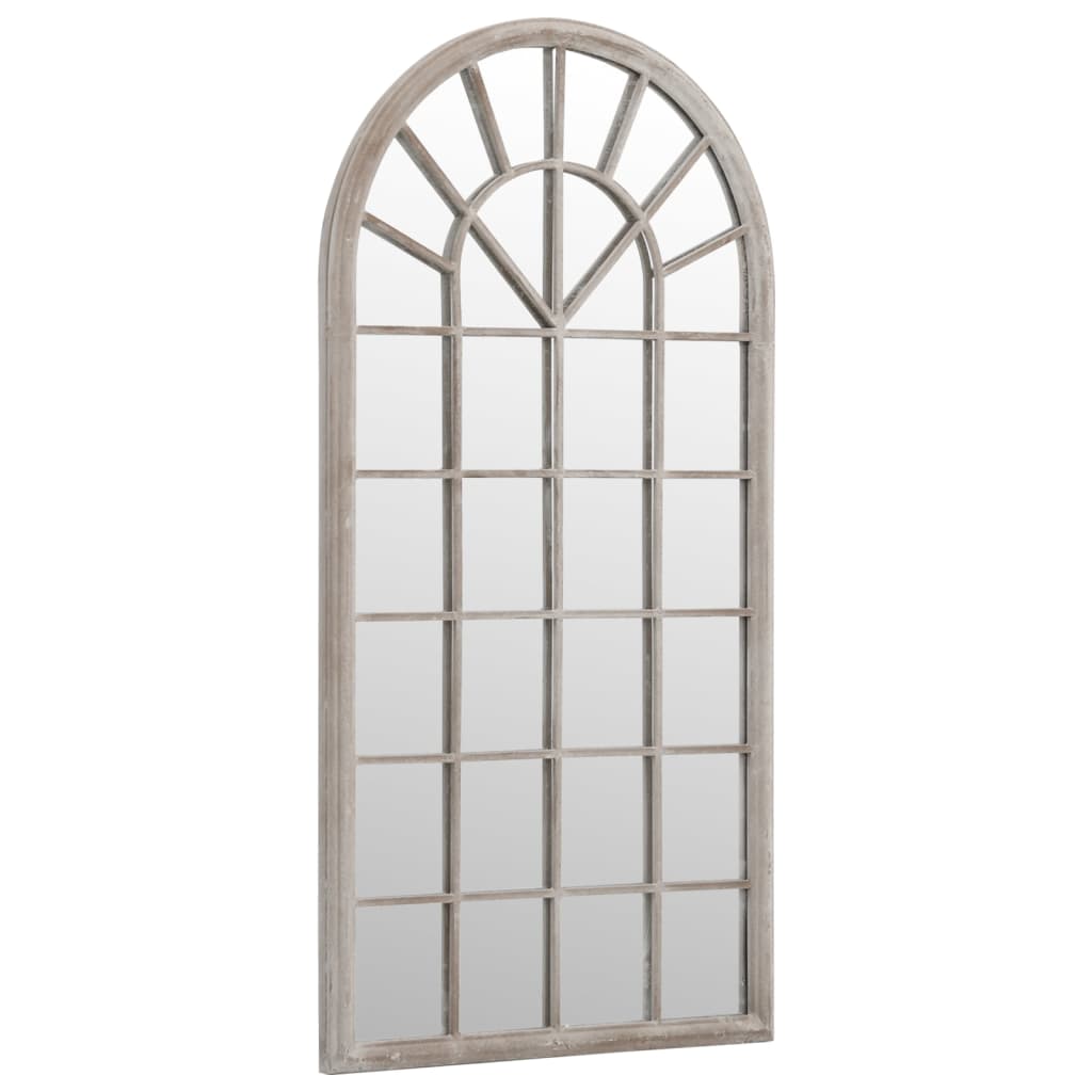 vidaXL Garden Mirror Sand 90x45 cm Iron for Outdoor Use