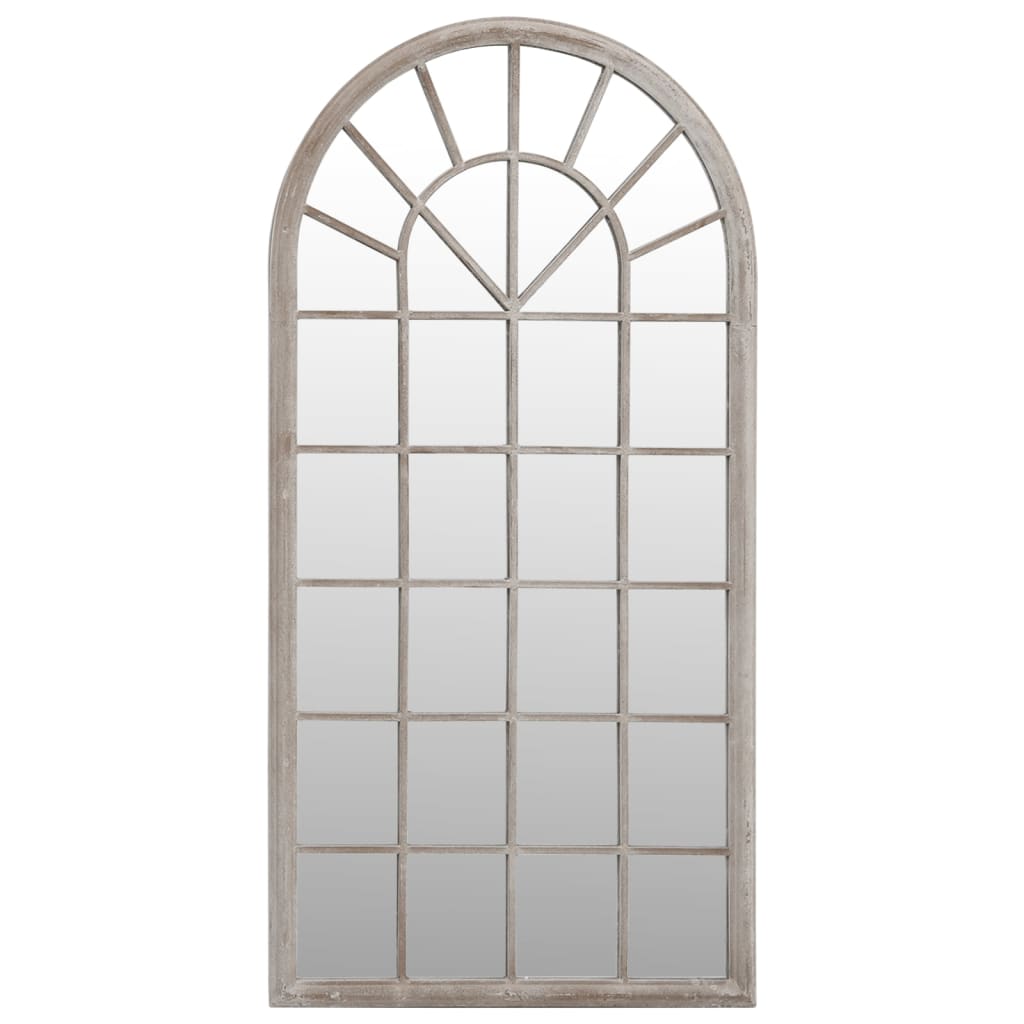 vidaXL Garden Mirror Sand 90x45 cm Iron for Outdoor Use