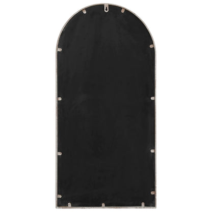vidaXL Garden Mirror Sand 90x45 cm Iron for Outdoor Use