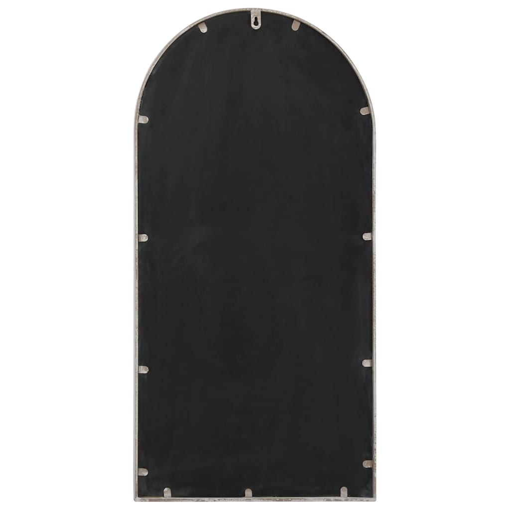 vidaXL Garden Mirror Sand 90x45 cm Iron for Outdoor Use
