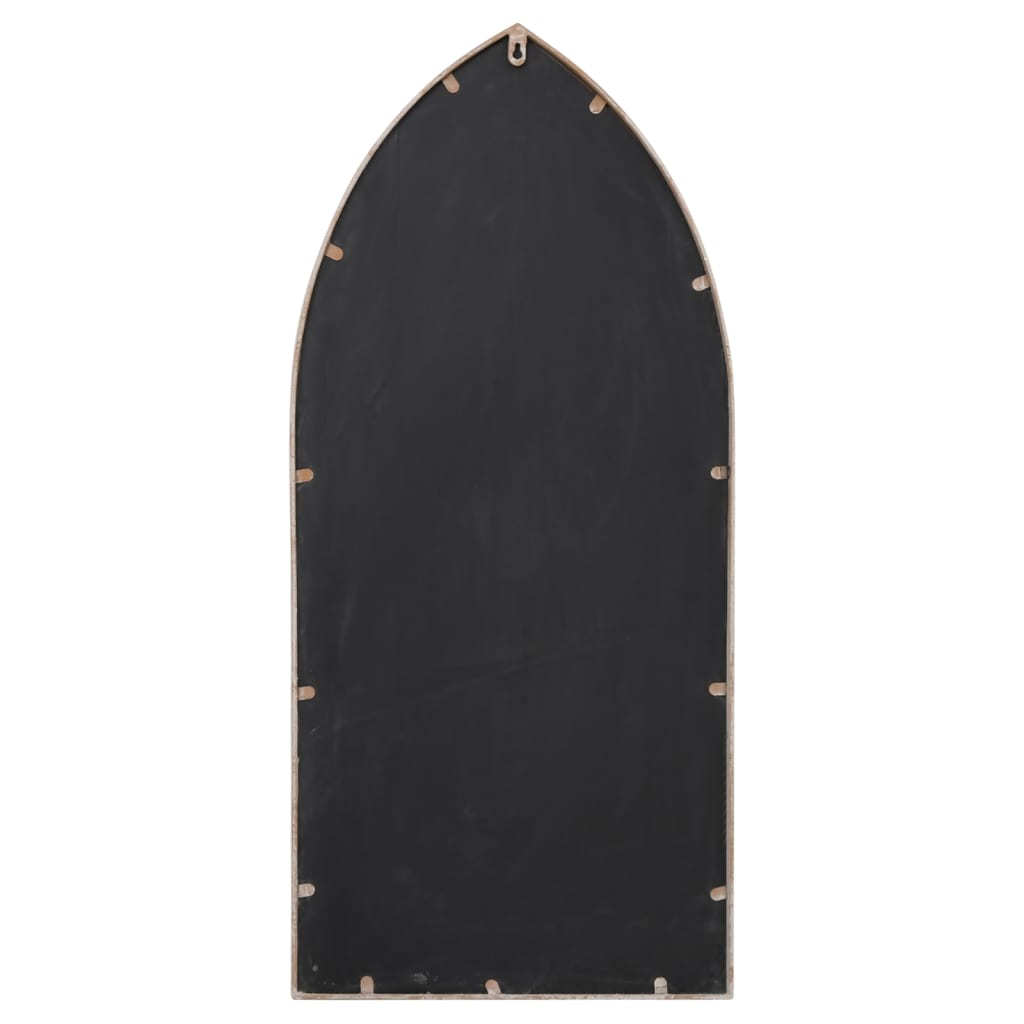 vidaXL Garden Mirror Sand 100x45 cm Iron for Outdoor Use