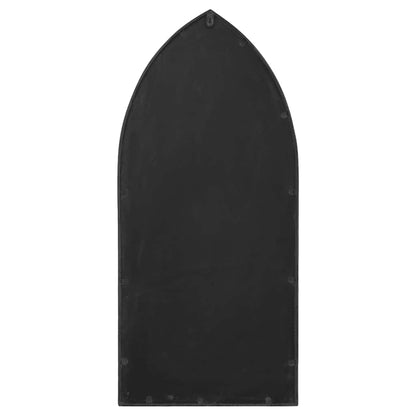 vidaXL Garden Mirror Black 100x45 cm Iron for Outdoor Use
