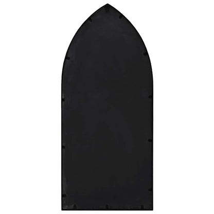 318356 vidaXL Garden Mirror Black 70x30 cm Iron for Outdoor Use