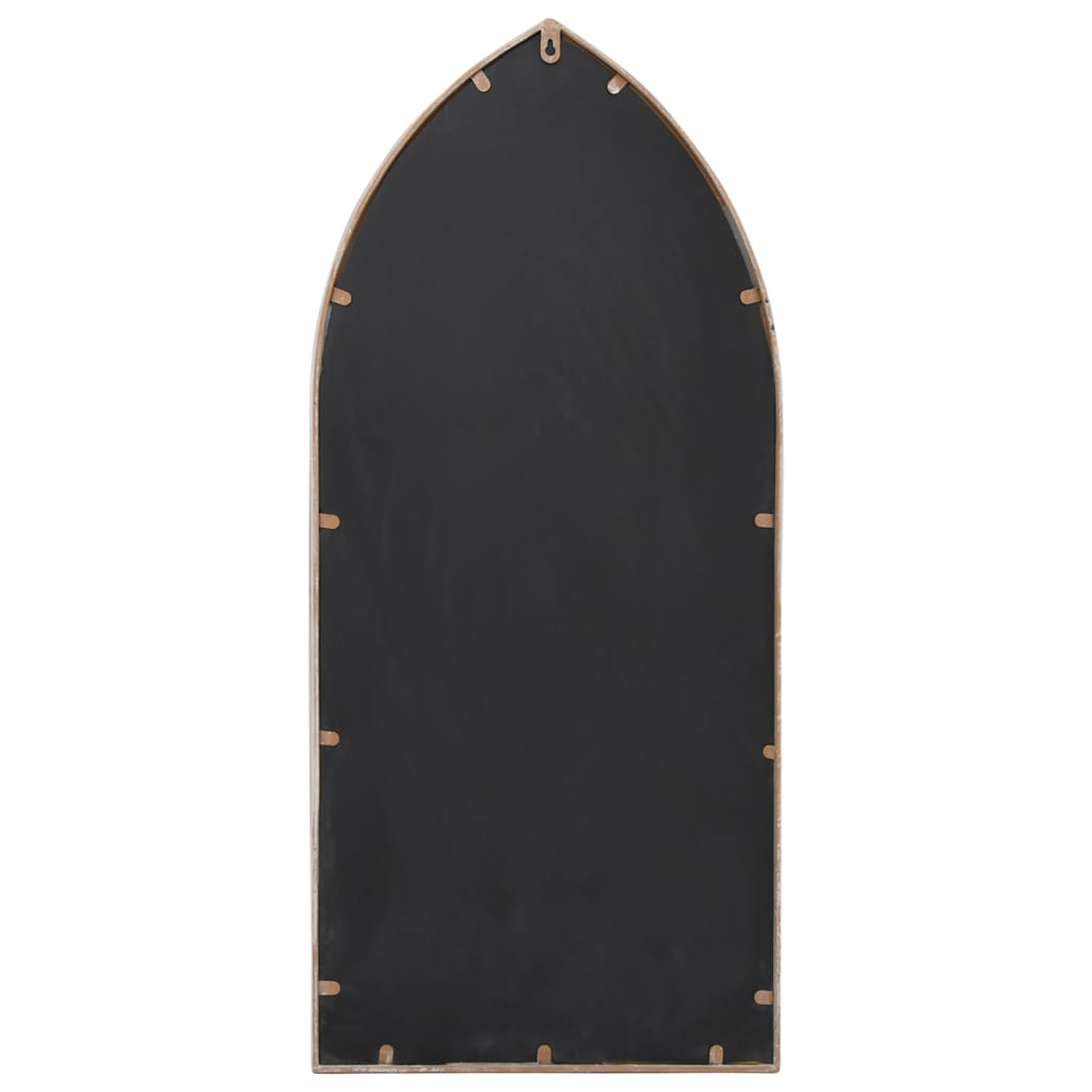 vidaXL Garden Mirror Sand 100x45 cm Iron for Outdoor Use