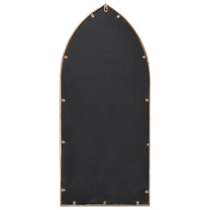 vidaXL Garden Mirror Sand 100x45 cm Iron for Outdoor Use