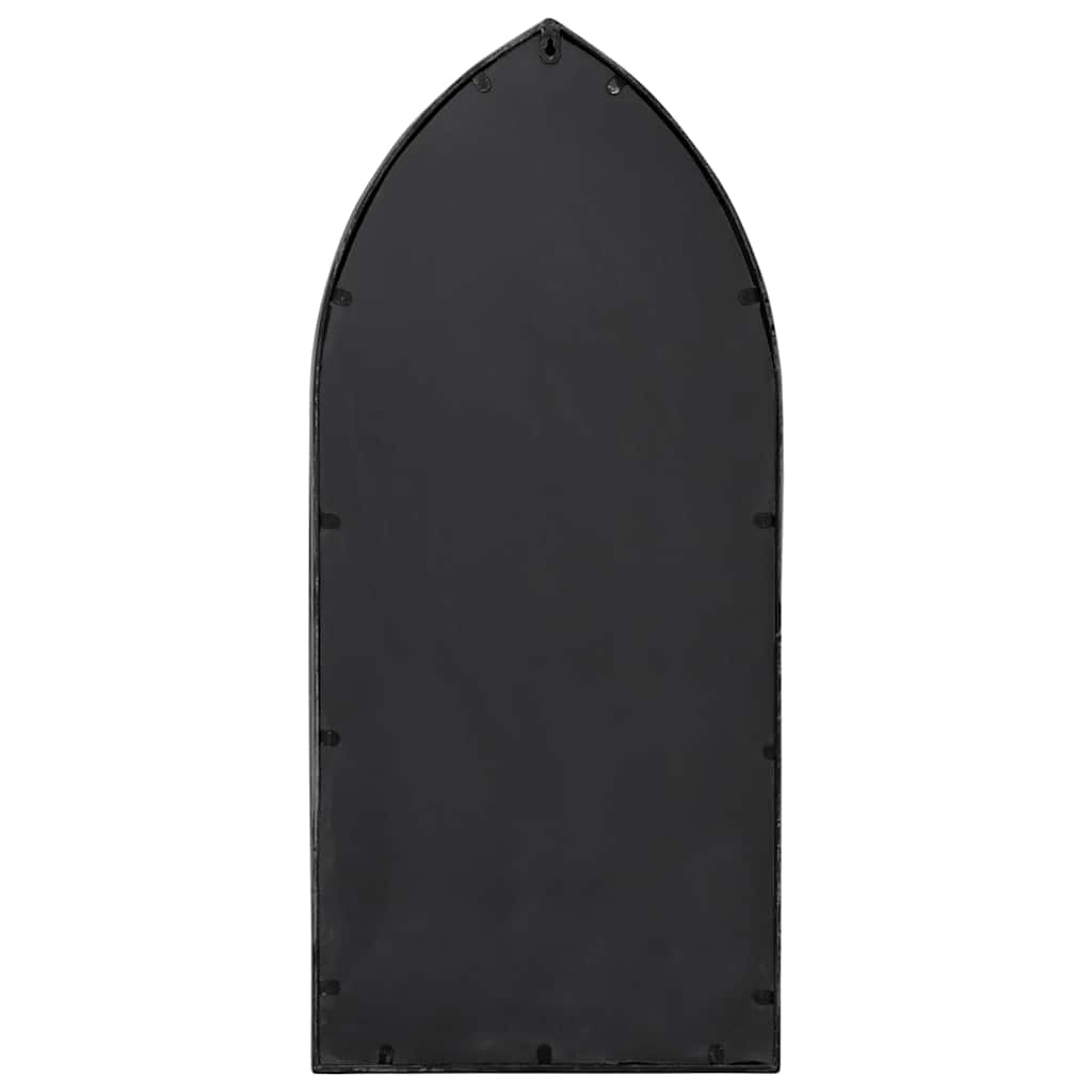 318362 vidaXL Garden Mirror Black 100x45 cm Iron for Outdoor Use