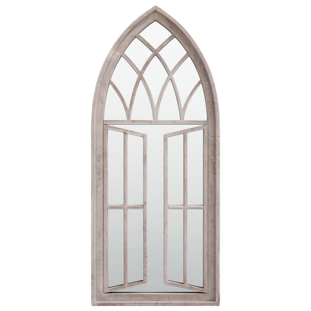 vidaXL Garden Mirror | Sand | Iron, glass | Medium | Mirror | Garden Mirror