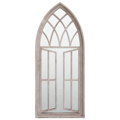 vidaXL Garden Mirror | Sand | Iron, glass | Medium | Mirror | Garden Mirror